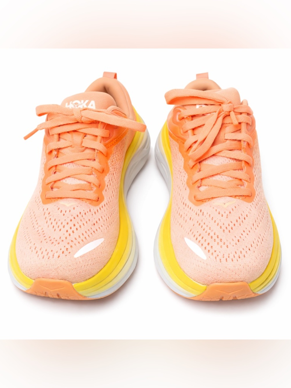 Hoka Bondi 8 Running Shoes Women’s 5B “Shell Coral / Peach Parfait”